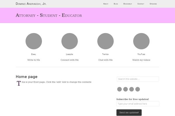 WordPress website example screenshot