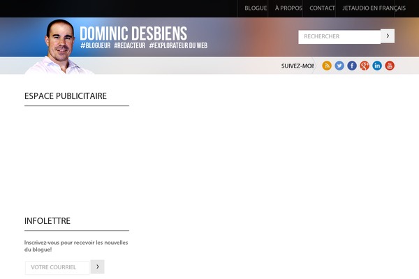 dominicdesbiens.com site used Dominic-tech