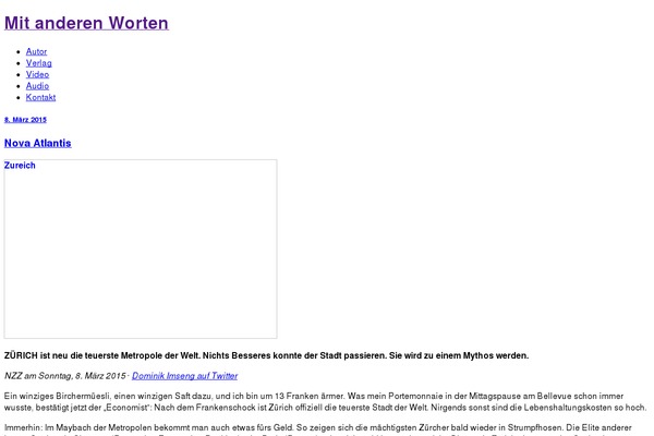 WordPress website example screenshot