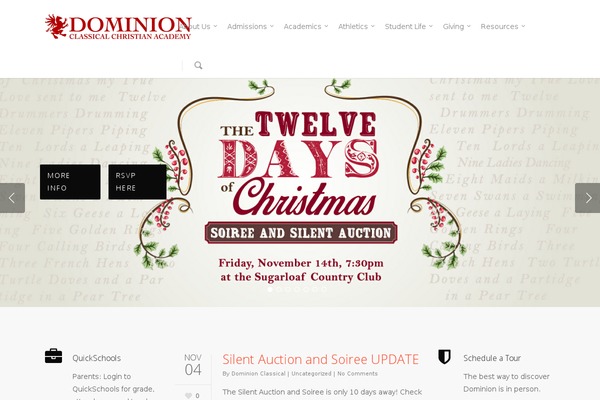 Salient theme site design template sample