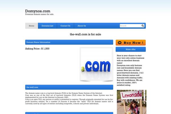 domynos.com site used Domanja