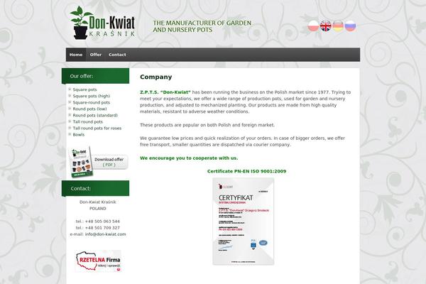Responsive theme site design template sample