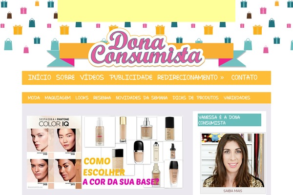 donaconsumista.com site used Van-tema