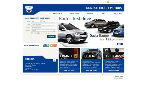 donaghhickeydacia.com site used Daciadealers_theme