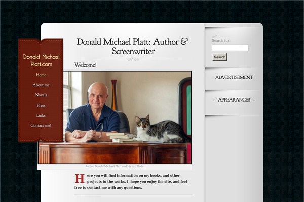 Memoir theme site design template sample