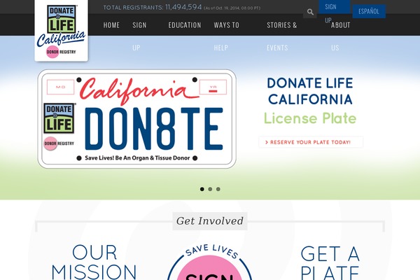 donatelifecalifornia.org site used Donatelifeca2013