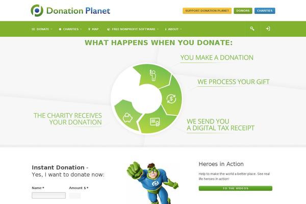 donationplanet.org site used Donate-online-child