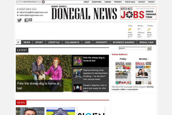 donegalnews.com site used Donegalnews-v3