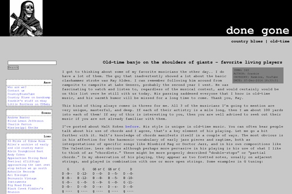 donegone.net site used Greyblog