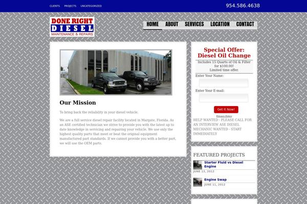Bueno theme site design template sample