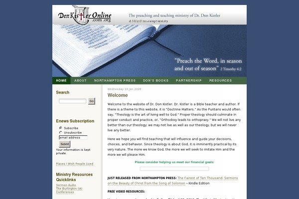 WordPress website example screenshot