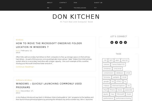 donkitchen.com site used Alpha Forte
