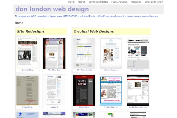 donlondonwebdesign.com site used Pixel
