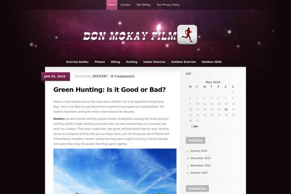 Glow theme site design template sample