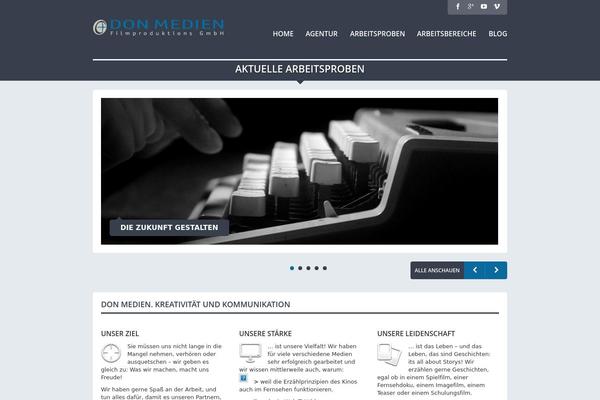 Total theme site design template sample