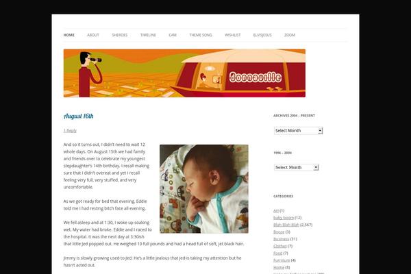 Twenty Twelve theme site design template sample