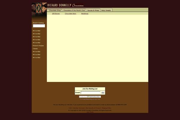 Chocolate theme site design template sample
