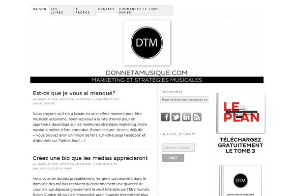 donnetamusique.com site used Literatum