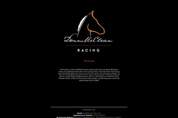 donnmcclean.com site used Donnmcclean_racing