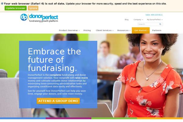 donorperfect.com site used Softerware