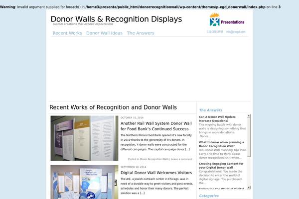 WordPress website example screenshot