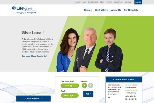 donorsaves.org site used Lifeserve