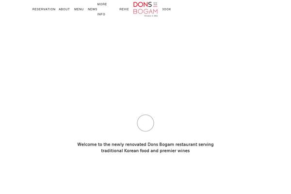 donsbogam.com site used Dine