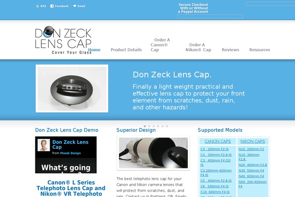 donzecklenscap.com site used Donzeckgc