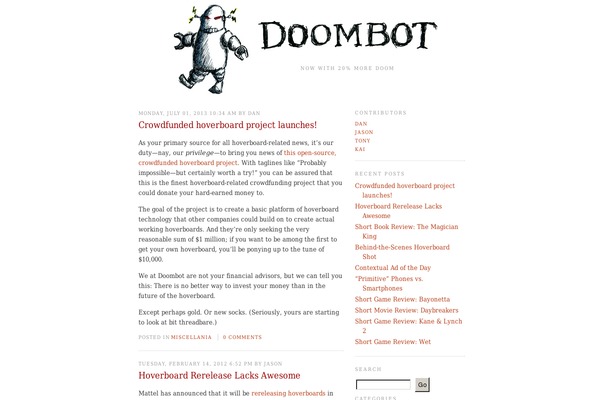doombot.com site used Minimaplus