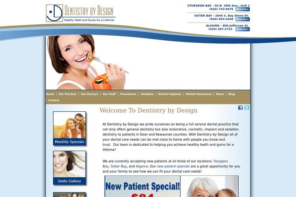 Dentistry theme site design template sample