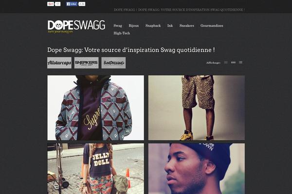 Swag theme site design template sample