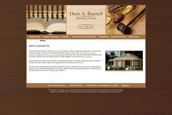 dorisbunnell.com site used Doris