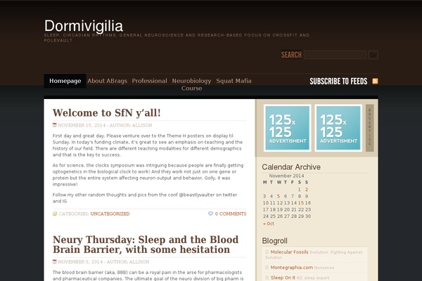 WP-Brown theme site design template sample