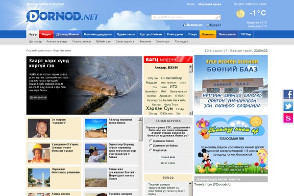dornod.net site used Newspaper-up