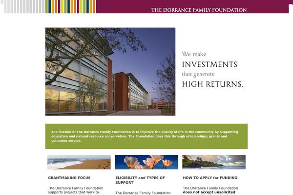 dorrancefamilyfoundation.org site used Responsive