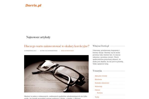 dorris.pl site used Wp_glare5-v1.6.1