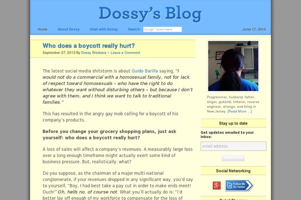 dossy.org site used Dossyblog-21