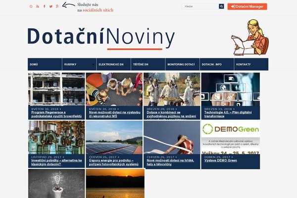 dotacni-noviny.cz site used Block Magazine
