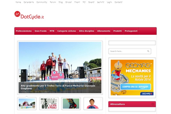 dotcycle.it site used Multinews