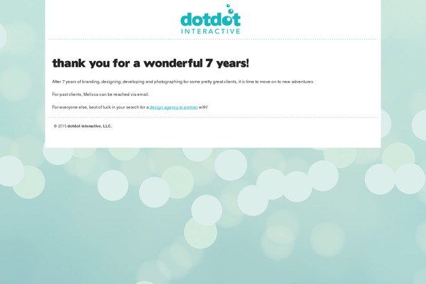 dotdotinteractive.com site used Thesis 1.8.1