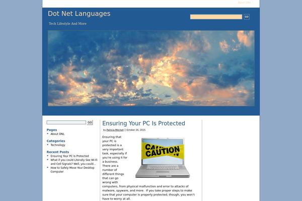 WordPress website example screenshot