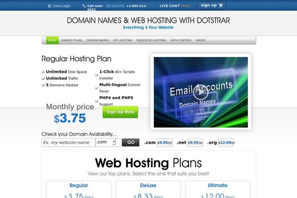 dotstrar.com site used Simplistic