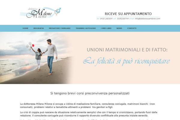 Vantage theme site design template sample