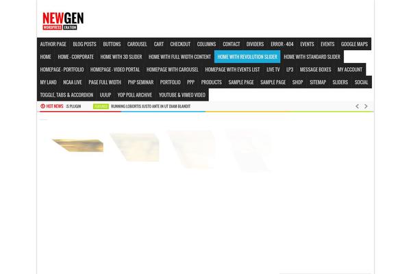 Newgen theme site design template sample