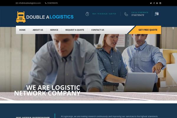 Logiscargo theme site design template sample