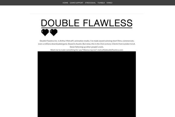 doubleflawless.com site used Bold Headline