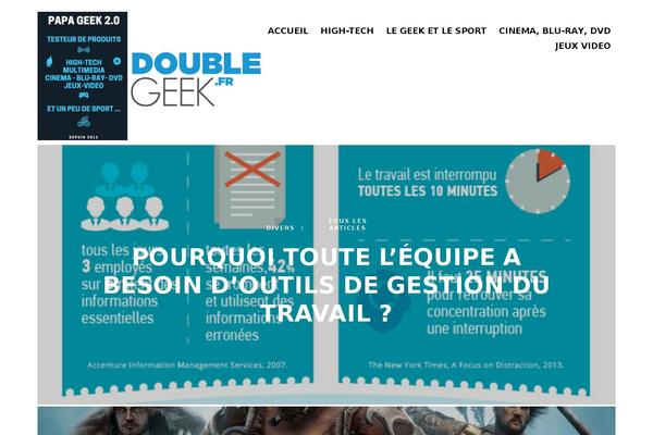 doublegeek.fr site used Fotomag