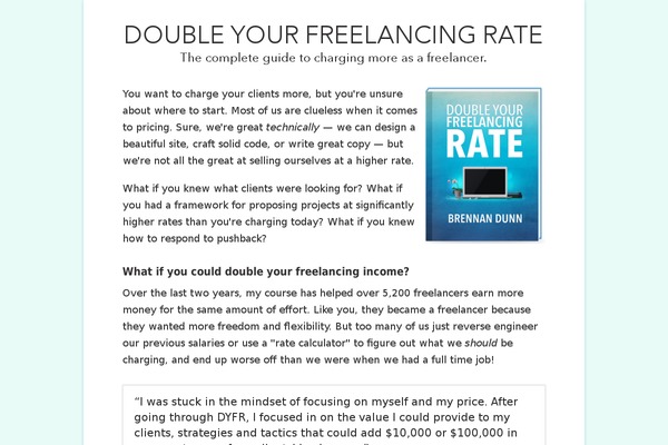 doubleyourfreelancingrate.com site used Dyf