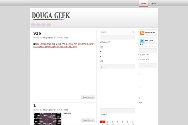 douga-geek.com site used Vertony