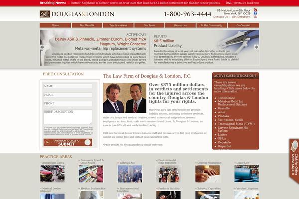 douglasandlondon.com site used Douglas